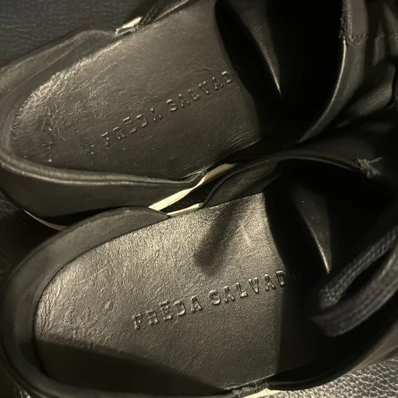 Freda Salvador Eda D’Orsay black leather sneakers - Picture 8 of 15